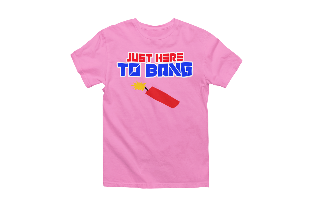Just Here to Bang 4th of July T-Shirt