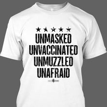 Load image into Gallery viewer, Unmasked Unmuzzled T-Shirt
