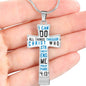 Philippians 4:13 Cross Necklace