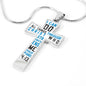 Philippians 4:13 Cross Necklace