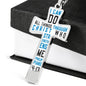 Philippians 4:13 Cross Necklace