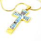 Philippians 4:13 Cross Necklace