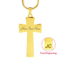Philippians 4:13 Cross Necklace