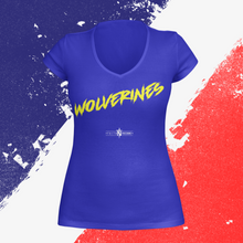 Load image into Gallery viewer, Women&#39;s Classic Wolverines V-Neck T-Shirt
