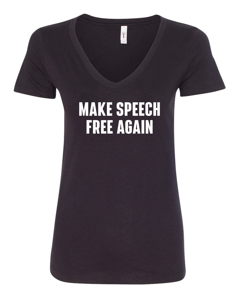 Women's Make Speech Free Again V-Neck