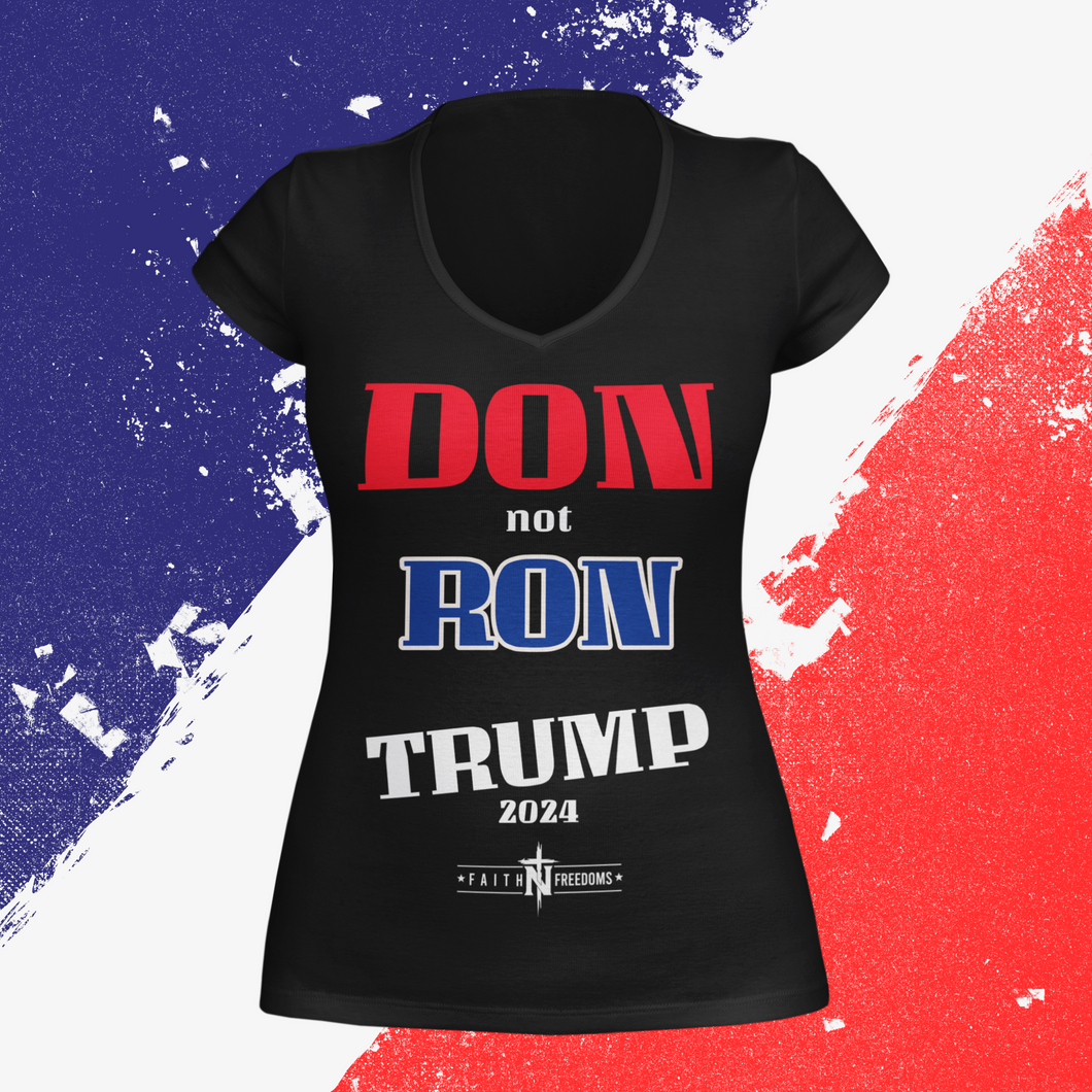 NEW Don not Ron Women's Trump 2024 V-Neck