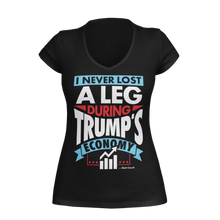 Load image into Gallery viewer, I Never Long A Leg During Trump&#39;s Economy - Matt Couch Womens V-Neck Shirt
