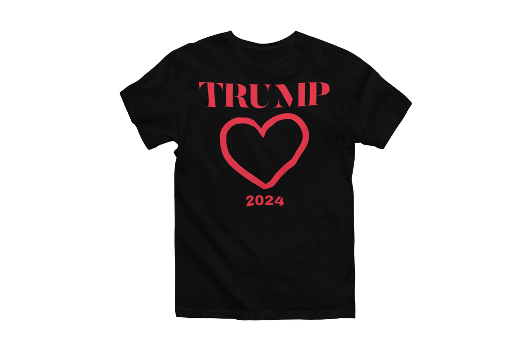 Men's Valentine's Day Trump 2024 Heart T-Shirt