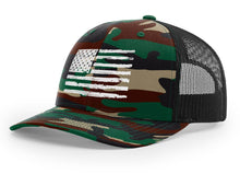 Load image into Gallery viewer, Distressed Flag Snapback Hat
