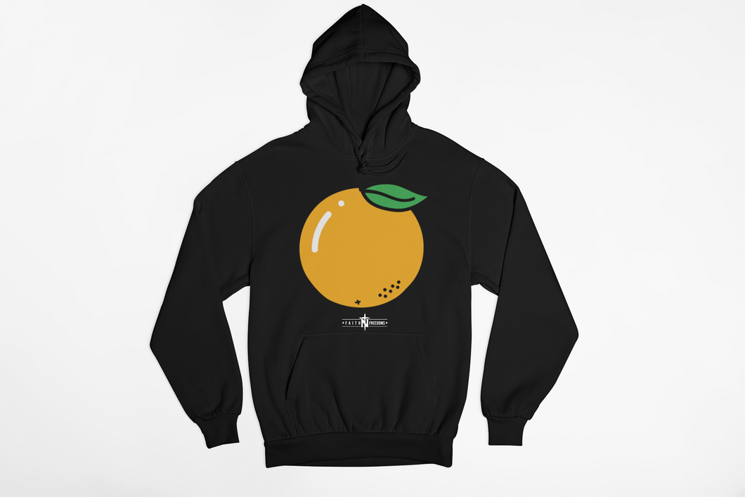 FaithNFreedoms Orange Logo Hoodie