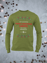 Load image into Gallery viewer, Just Like Epstein These Christmas Lights Wont Hang Themselves Long Sleeve Shirt
