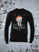 Load image into Gallery viewer, Joe Biden Confused Christmas Hat Happy Valentines Long Sleeve Shirt
