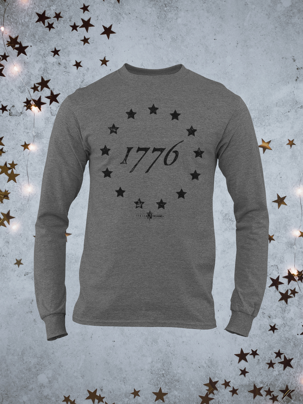 1776 Original 13 Stars Long Sleeve Shirt