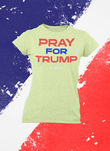 Load image into Gallery viewer, Pray for Trump Women&#39;s Short Sleeve T-Shirt
