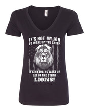 Load image into Gallery viewer, Women&#39;s Wake Up The Lions V-Neck
