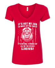 Load image into Gallery viewer, Women&#39;s Wake Up The Lions V-Neck
