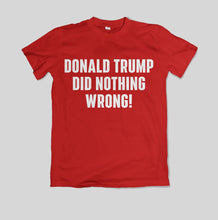 Load image into Gallery viewer, Trump Did Nothing Wrong T-Shirt
