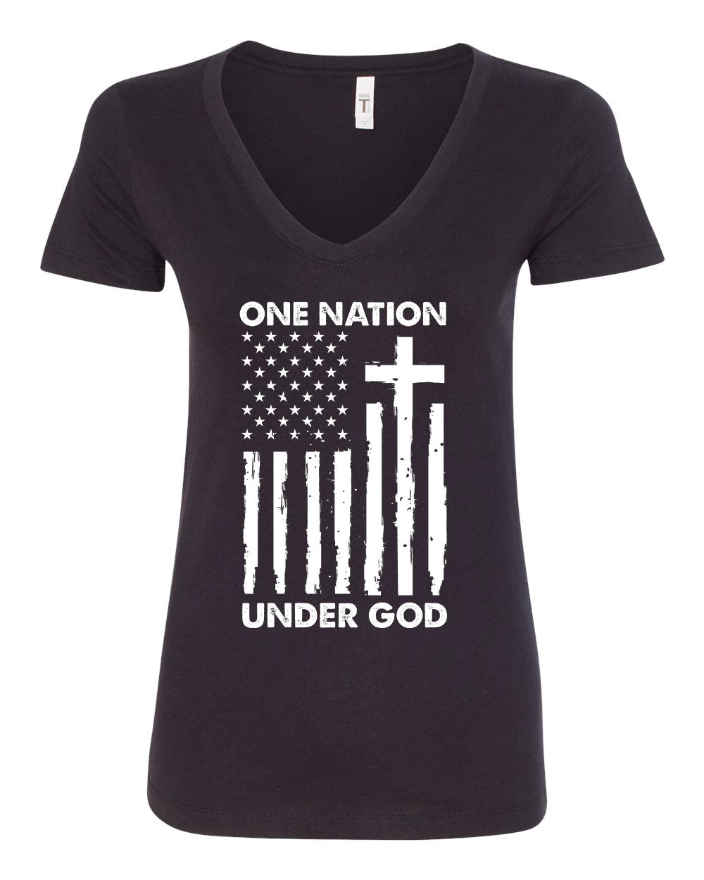 Women's One Nation Under God V-Neck