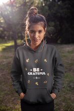 Load image into Gallery viewer, Be Grateful Thanksgiving Women&#39;s Bella Canvas Hoodie
