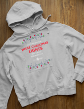Load image into Gallery viewer, Just Like Epstein These Christmas Lights Arent Going to Hang Themselves Hoodie
