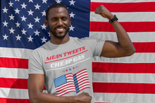 Load image into Gallery viewer, Mean Tweets, Cheap Gas 2024 Trump Shirt
