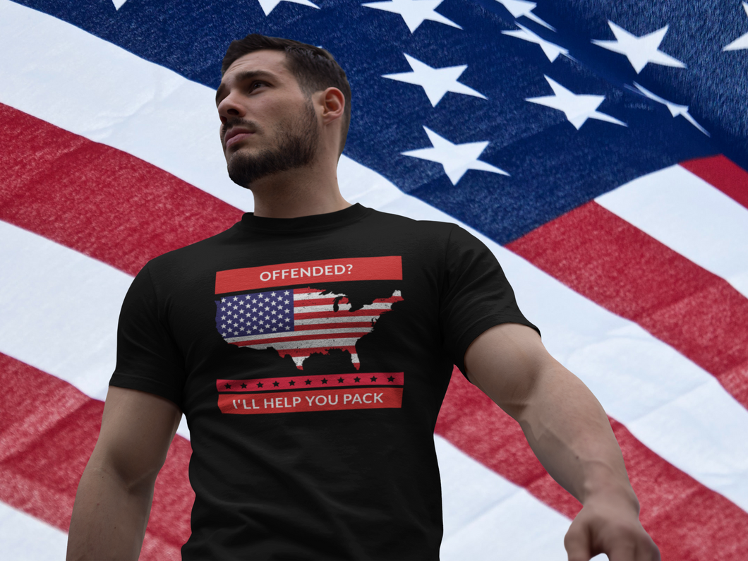 Offended? I'll Help You Pack U.S. Stamp T-Shirt
