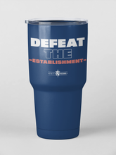 Load image into Gallery viewer, Defeat the Establishment 30oz Stainless Steel Ringneck Tumbler
