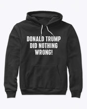Load image into Gallery viewer, Trump Did Nothing Wrong Hoodie
